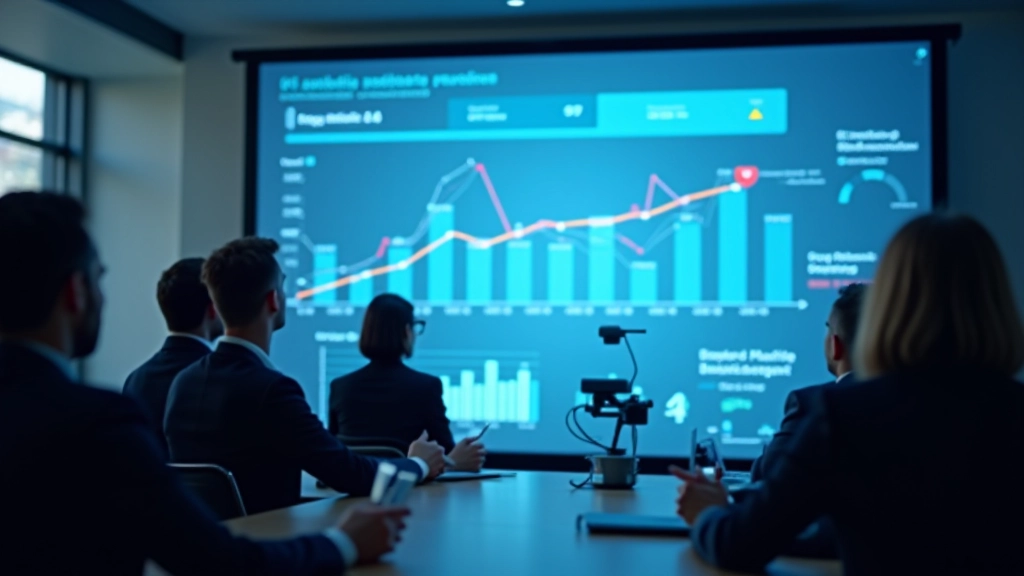 Geschäftspräsentation mit Marktanalyse und Wettbewerbsdaten