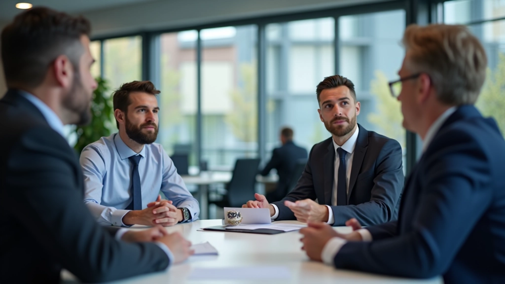 Teammeeting in modernem Büro