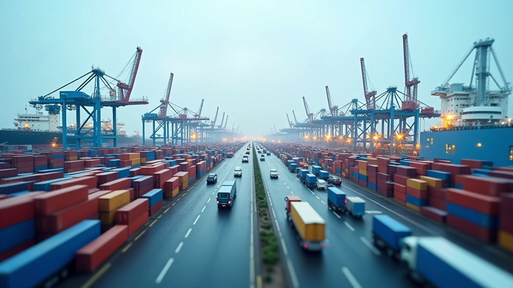 Globale Lieferkette für Elektrofahrzeug-Komponenten mit Fabrikstandorten in verschiedenen Ländern