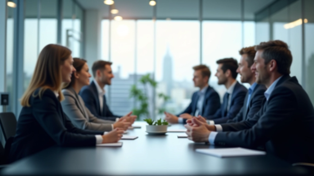 Teamdiskussion im Konferenzraum